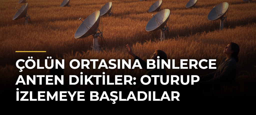 Çölün Ortasına Binlerce Anten Diktiler: Oturup İzlemeye Başladılar