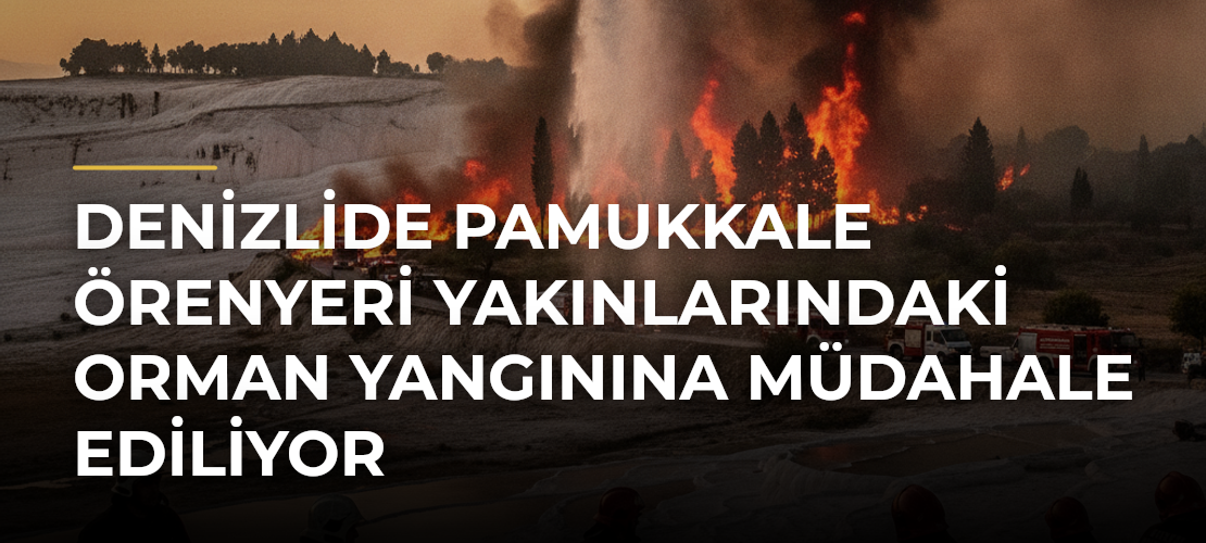 Denizlide Pamukkale Örenyeri Yakınlarındaki Orman Yangınına Müdahale Ediliyor - Mirat Haber