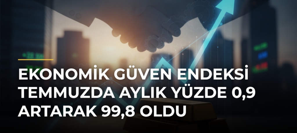 Ekonomik Güven Endeksi Temmuzda Aylık Yüzde 0,9 Artarak 99,8 Oldu