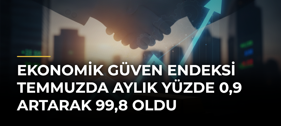 Ekonomik Güven Endeksi Temmuzda Aylık Yüzde 0,9 Artarak 99,8 Oldu