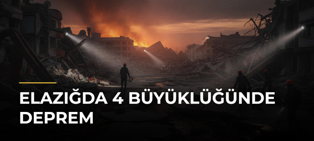 Elazığda 4 Büyüklüğünde Deprem