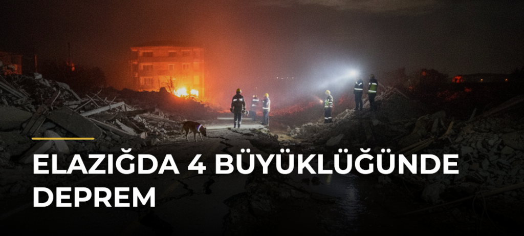 Elazığda 4 büyüklüğünde deprem