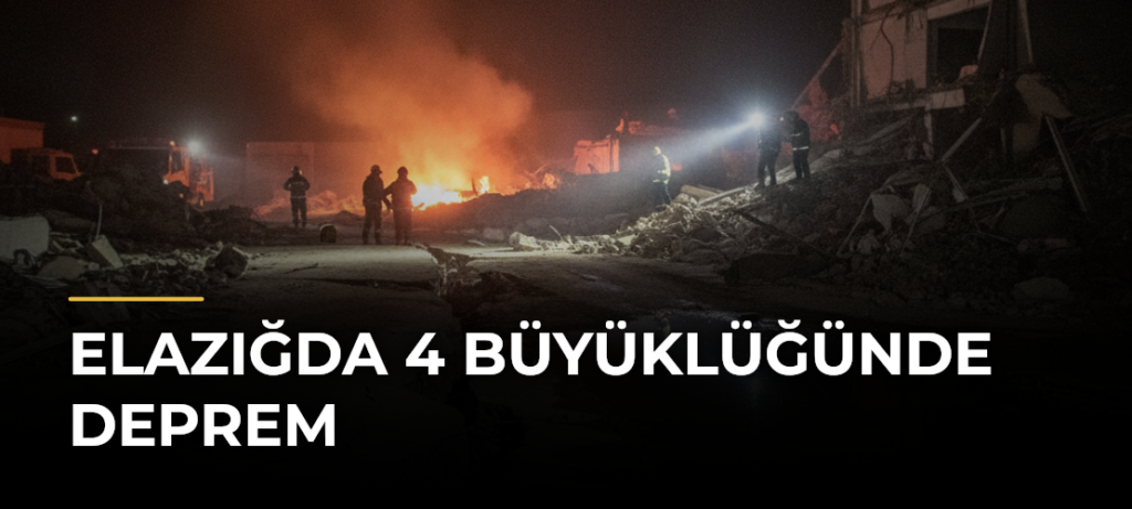 Elazığda 4 büyüklüğünde deprem
