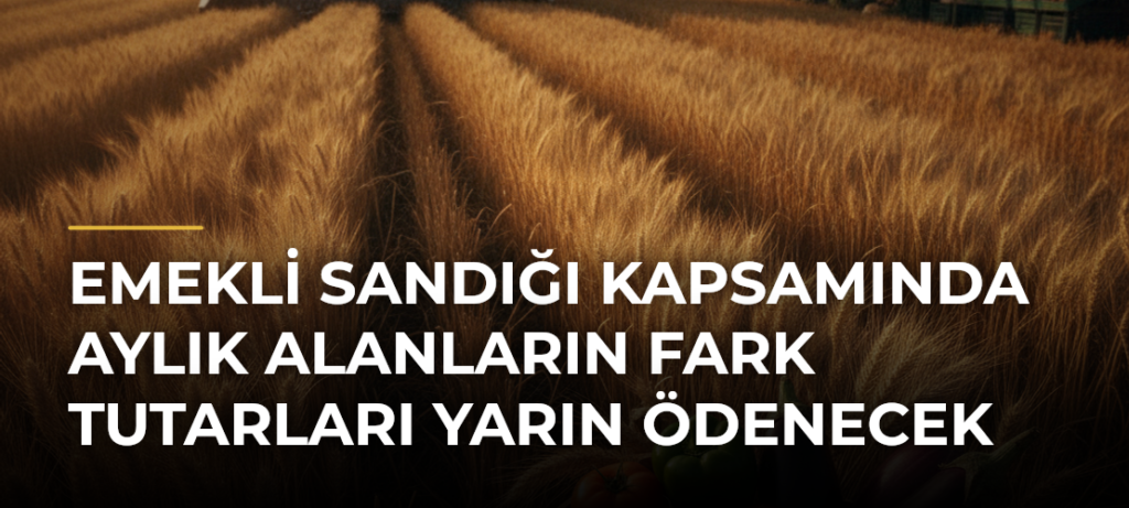 Emekli Sandığı kapsamında aylık alanların fark tutarları yarın ödenecek