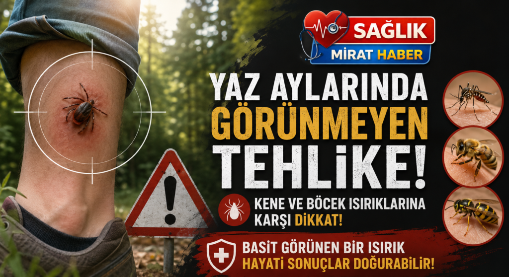 Yaz Aylarında Görünmeyen Tehlike: Kene ve Böcek Isırıklarına Karşı Dikkat!