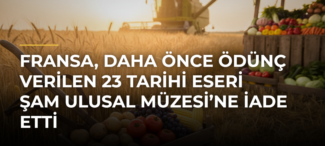 Fransa, daha önce ödünç verilen 23 tarihi eseri Şam Ulusal Müzesi’ne iade etti - Mirat Haber