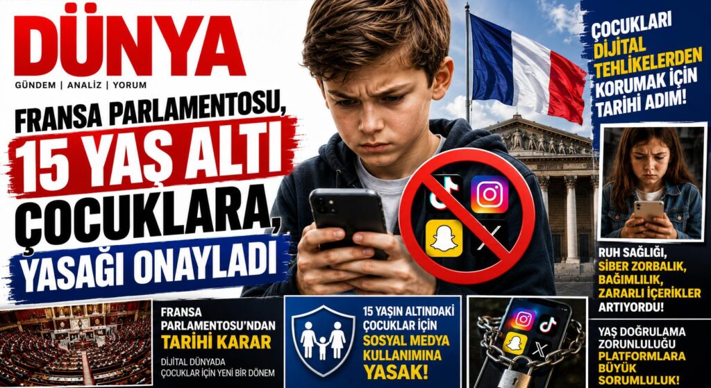 Fransa’dan Tarihi Karar: 15 Yaş Altına Sosyal Medya Yasağı