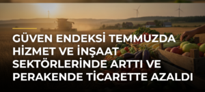 Güven endeksi temmuzda hizmet ve inşaat sektörlerinde arttı ve perakende ticarette azaldı