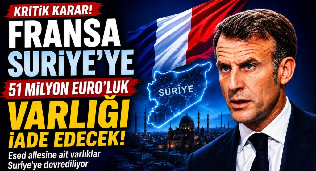 Fransa Esed Ailesine Ait Varlıkları Suriye’ye İade Ediyor