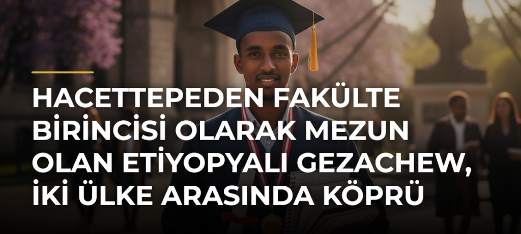 Hacettepeden Fakülte Birincisi Olarak Mezun Olan Etiyopyalı Gezachew, İki Ülke Arasında Köprü Olmak İstiyor