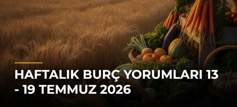 HAFTALIK BURÇ YORUMLARI 13 – 19 TEMMUZ 2026