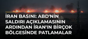 İran basını: ABD’nin saldırı açıklamasının ardından İran’ın birçok bölgesinde patlamalar meydana geldi