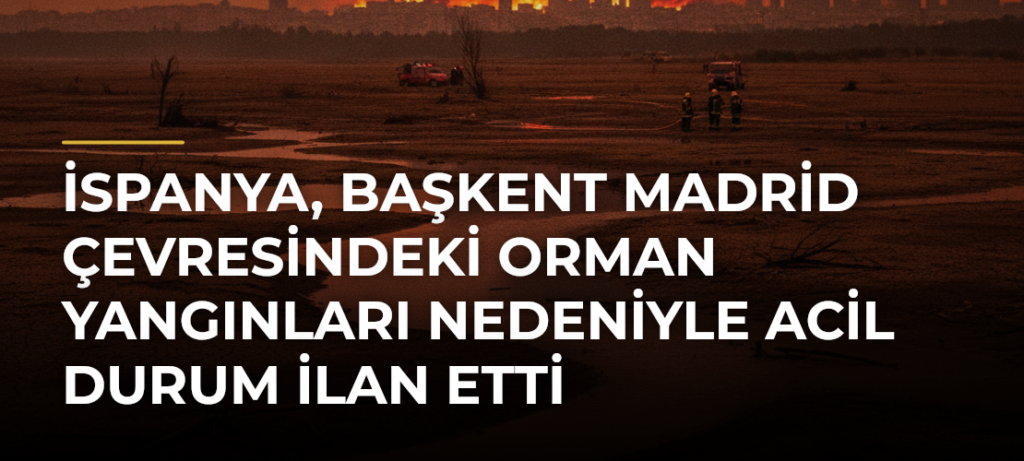 İspanya, başkent Madrid çevresindeki orman yangınları nedeniyle acil durum ilan etti