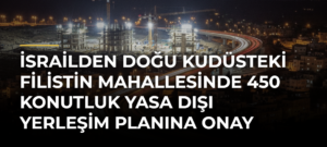 İsrailden Doğu Kudüsteki Filistin mahallesinde 450 konutluk yasa dışı yerleşim planına onay