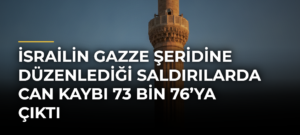 İsrailin Gazze Şeridine düzenlediği saldırılarda can kaybı 73 bin 76’ya çıktı