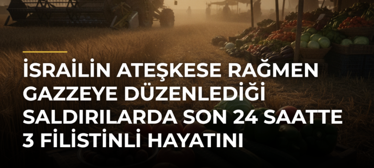 İsrailin ateşkese rağmen Gazzeye düzenlediği saldırılarda son 24 saatte 3 Filistinli hayatını kaybetti