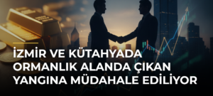İzmir ve Kütahyada Ormanlık Alanda Çıkan Yangına Müdahale Ediliyor