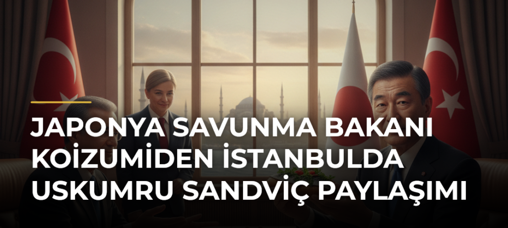 Japonya Savunma Bakanı Koizumiden İstanbulda uskumru sandviç paylaşımı