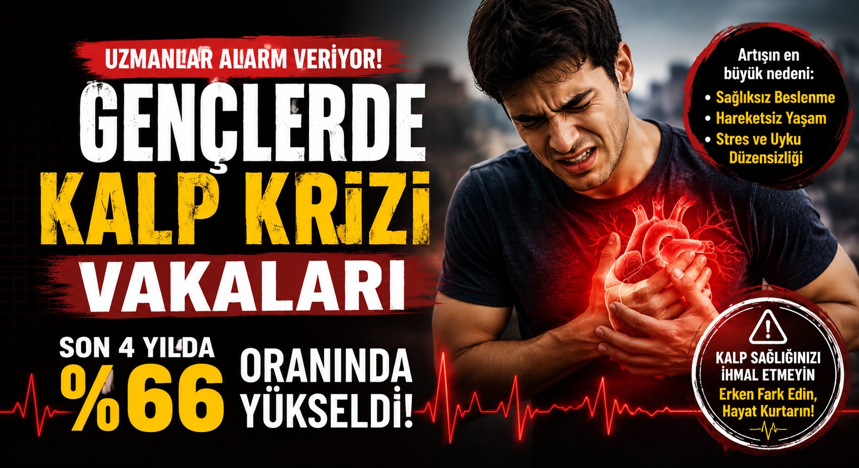 Gençlerde kalp krizi vakaları