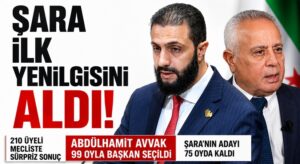 Suriye Meclisi’nde Sürpriz Sonuç: Şara’nın Adayı Kaybetti