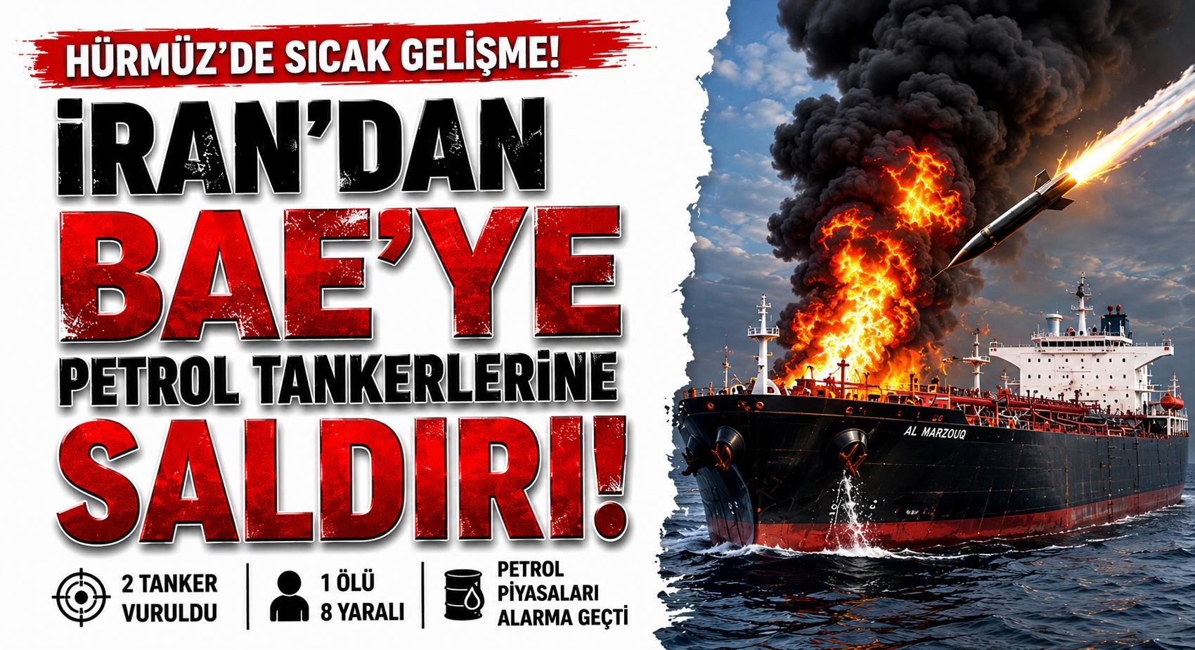 İran, BAE’ye Ait İki Petrol Tankerini Vurdu