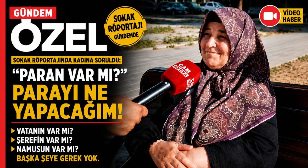 SOKAK RÖPORTAJI: KADINA SORULDU PARAN VARMI?