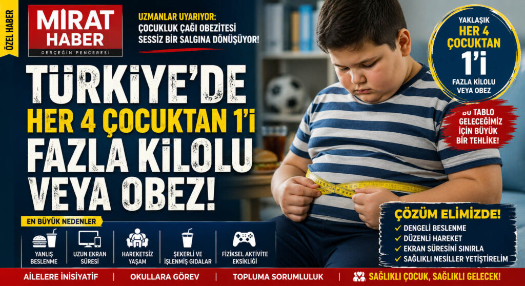 Türkiye’de Çocukluk Çağı Obezitesi Alarm Veriyor