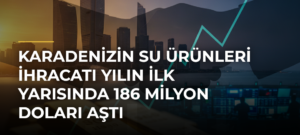 Karadenizin su ürünleri ihracatı yılın ilk yarısında 186 milyon doları aştı