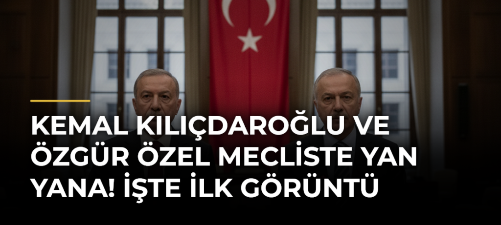 Kemal Kılıçdaroğlu ve Özgür Özel Mecliste yan yana! İşte ilk görüntü