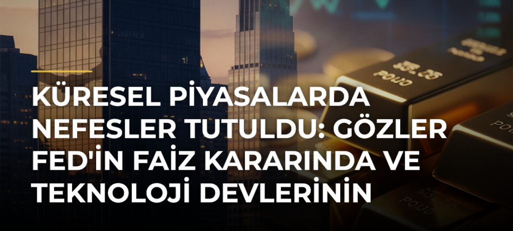 Küresel piyasalarda nefesler tutuldu: Gözler Fed’in faiz kararında ve teknoloji devlerinin bilançolarında