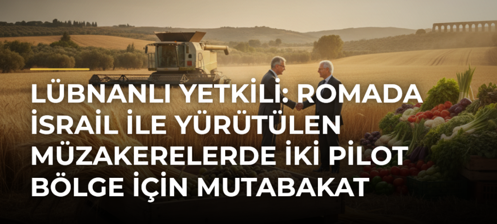 Lübnanlı yetkili: Romada İsrail ile yürütülen müzakerelerde iki pilot bölge için mutabakat sağlandı