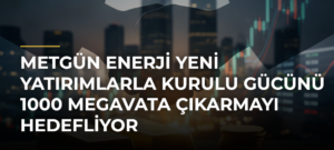 Metgün Enerji yeni yatırımlarla kurulu gücünü 1000 megavata çıkarmayı hedefliyor