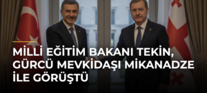 Milli Eğitim Bakanı Tekin, Gürcü mevkidaşı Mikanadze ile görüştü