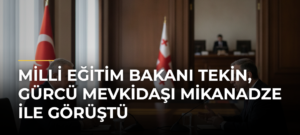 Milli Eğitim Bakanı Tekin, Gürcü mevkidaşı Mikanadze ile görüştü