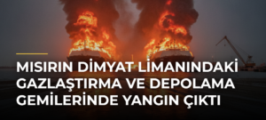 Mısırın Dimyat Limanındaki gazlaştırma ve depolama gemilerinde yangın çıktı