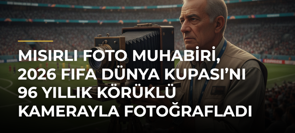 Mısırlı foto muhabiri, 2026 FIFA Dünya Kupası’nı 96 yıllık körüklü kamerayla fotoğrafladı