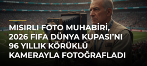 Mısırlı foto muhabiri, 2026 FIFA Dünya Kupası’nı 96 yıllık körüklü kamerayla fotoğrafladı