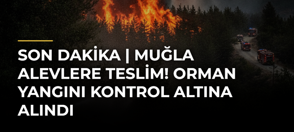 Son dakika | Muğla alevlere teslim! Orman yangını kontrol altına alındı