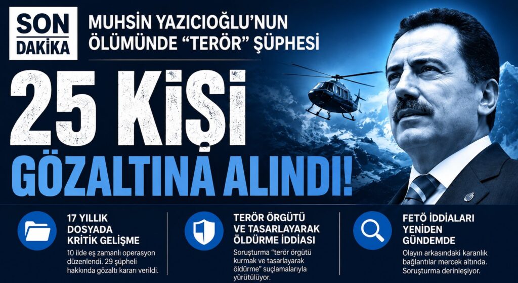 Muhsin Yazıcıoğlu Dosyasında Kritik Operasyon!