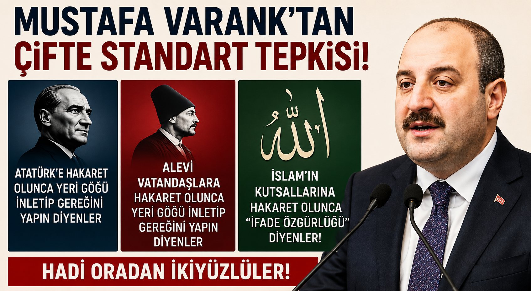 Mustafa Varank’tan Çifte Standart Tepkisi
