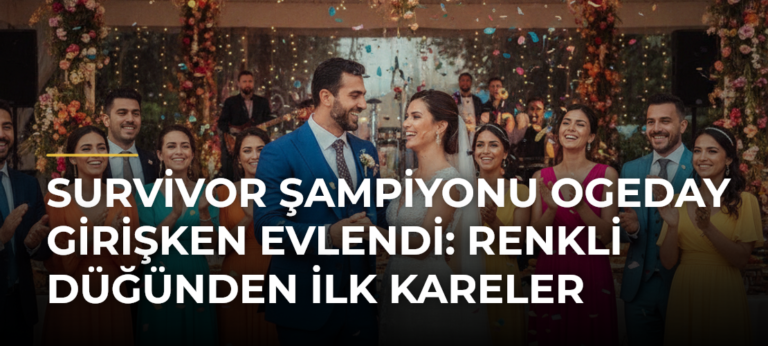 Survivor şampiyonu Ogeday Girişken evlendi: Renkli düğünden ilk kareler