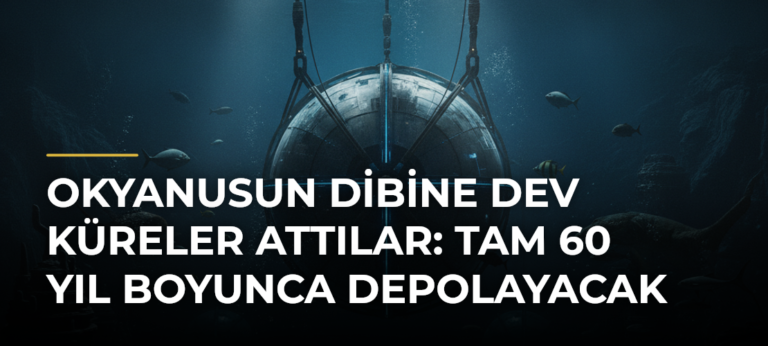 Okyanusun dibine dev küreler attılar: Tam 60 yıl boyunca depolayacak