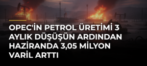 OPEC’in petrol üretimi 3 aylık düşüşün ardından haziranda 3,05 milyon varil arttı