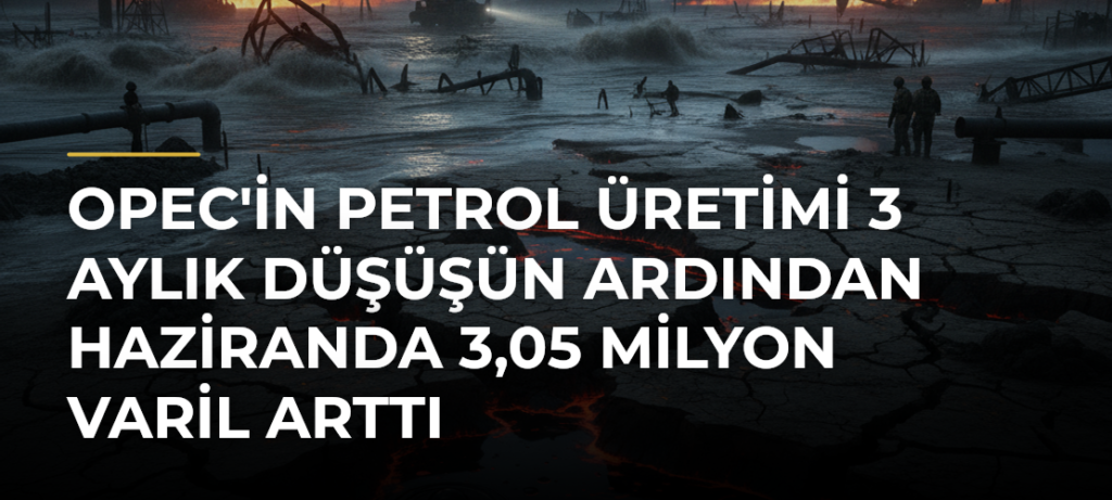 OPEC’in petrol üretimi 3 aylık düşüşün ardından haziranda 3,05 milyon varil arttı