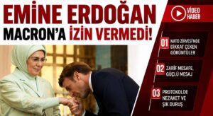 Emine Erdoğan, Emmanuel Macron’a Elini Öptürmedi
