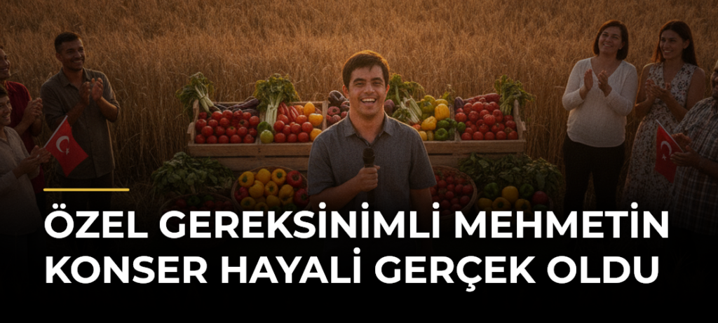 Özel gereksinimli Mehmetin konser hayali gerçek oldu
