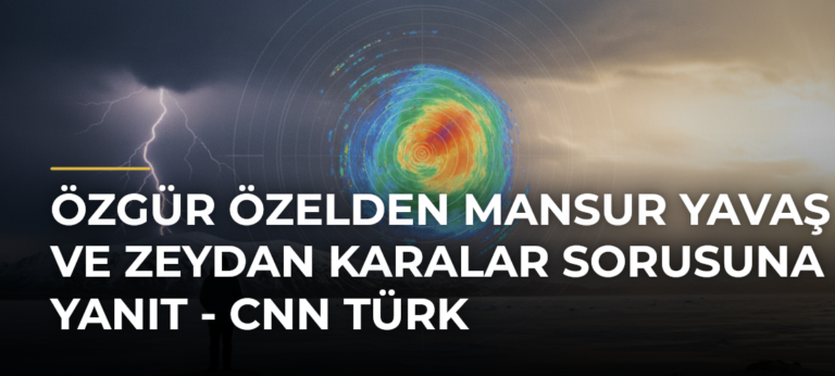 Özgür Özelden Mansur Yavaş ve Zeydan Karalar sorusuna yanıt – CNN Türk