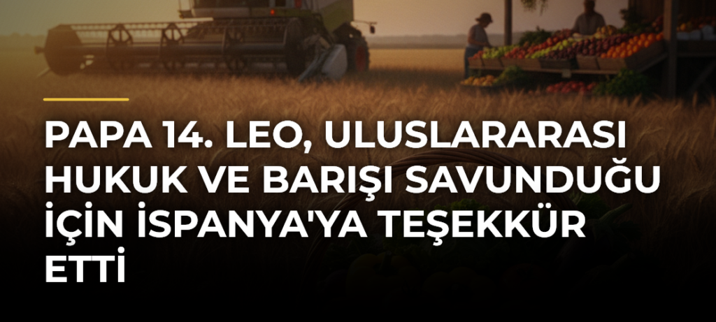 Papa 14. Leo, uluslararası hukuk ve barışı savunduğu için İspanya’ya teşekkür etti