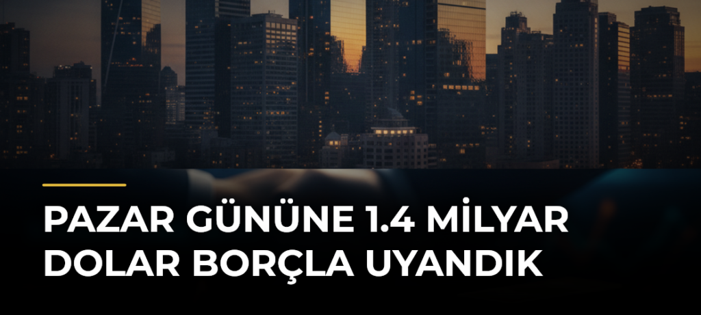 Pazar Gününe 1.4 Milyar Dolar Borçla Uyandık