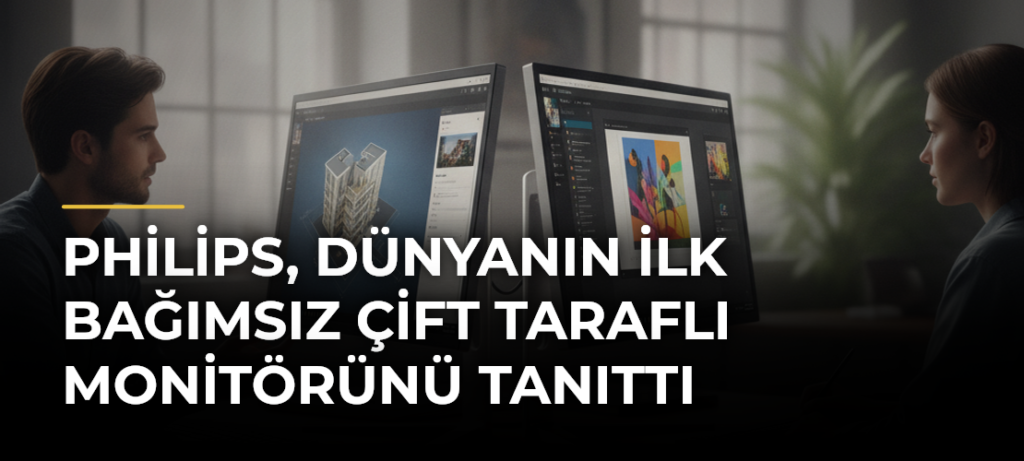 Philips, Dünyanın İlk Bağımsız Çift Taraflı Monitörünü Tanıttı